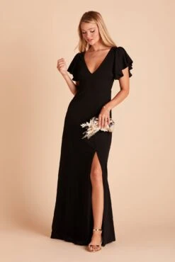 Hannah Crepe Dress - Black -Wedding Dress Store 05e4054f2ba5cfe189f05b32933176a8