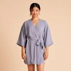 Karen Robe - Dusty Blue -Wedding Dress Store 085da467eaa4d1b265f0d5ff32aaadbf