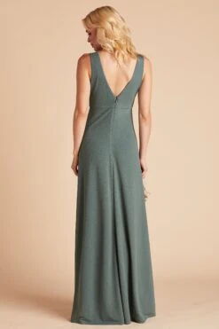 Shamin Crepe Dress - Sea Glass -Wedding Dress Store 1f27aeb4d501cbc33a7774c3f29ac768