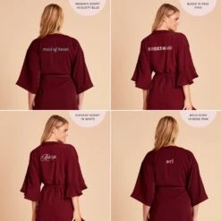 Kenny Ruffle Robe - Cabernet 24 Kenny Ruffle Robe - Cabernet -Wedding Dress Store 2048x2048 PDP personalized Kenny Karen Robe Solid Cabernet 01 02b3db50 f0f4 47a6 a7f9 7066285c2a44