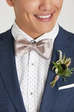 Daniel Bow Tie - Mauve Sateen