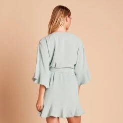 Kenny Ruffle Robe - Sage 22 Kenny Ruffle Robe - Sage -Wedding Dress Store 392552f12bf511e8a7ef75f9937411e0