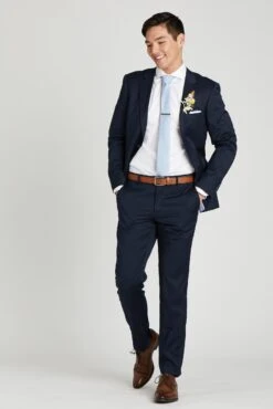 Simon Necktie - Dusty Blue Dot -Wedding Dress Store 3b8d5fc693942d2c3afe9be9561ec102