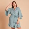 Kenny Ruffle Robe - Sea Glass 1 Kenny Ruffle Robe - Sea Glass -Wedding Dress Store 492ec79d160a2b8735bf2fa67cd23966