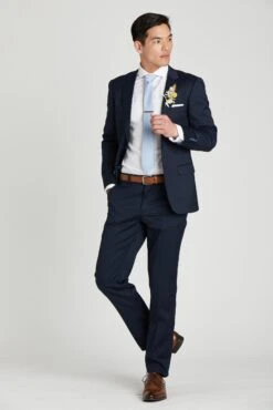 Simon Necktie - Dusty Blue Dot -Wedding Dress Store 8ca58b107558bde787f10a361d3e0146