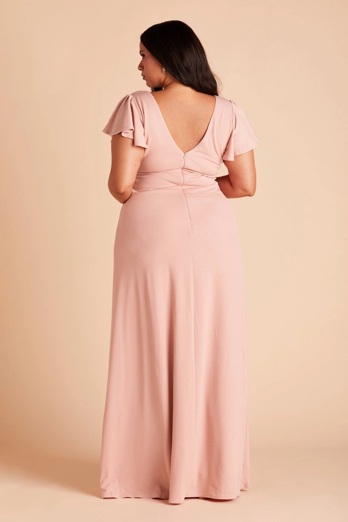 Hannah Crepe Dress - Dusty Rose 13 Hannah Crepe Dress - Dusty Rose - Image 11