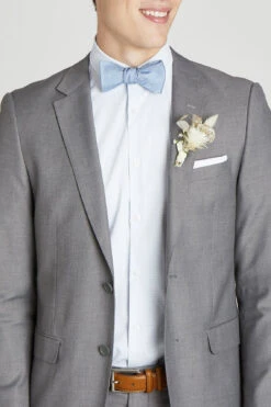 Daniel Bow Tie - Dusty Blue Dot