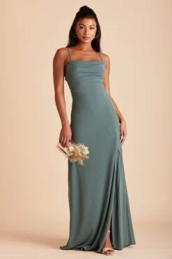 Ash Crepe Dress - Sea Glass -Wedding Dress Store 9d8293c60a6c41db0f97b6fd3712295d