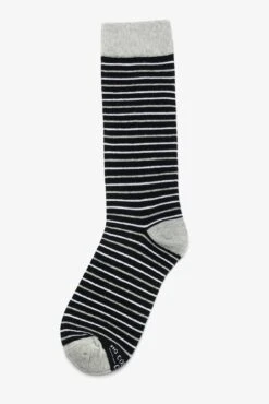Striped Groomsmen Socks By No Cold Feet - Black