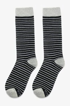 Striped Groomsmen Socks By No Cold Feet - Black 7 Striped Groomsmen Socks By No Cold Feet - Black -Wedding Dress Store BIRDY GREY NO COLD FEET SOCKS BLACK WHITE GREY STRIPED 02