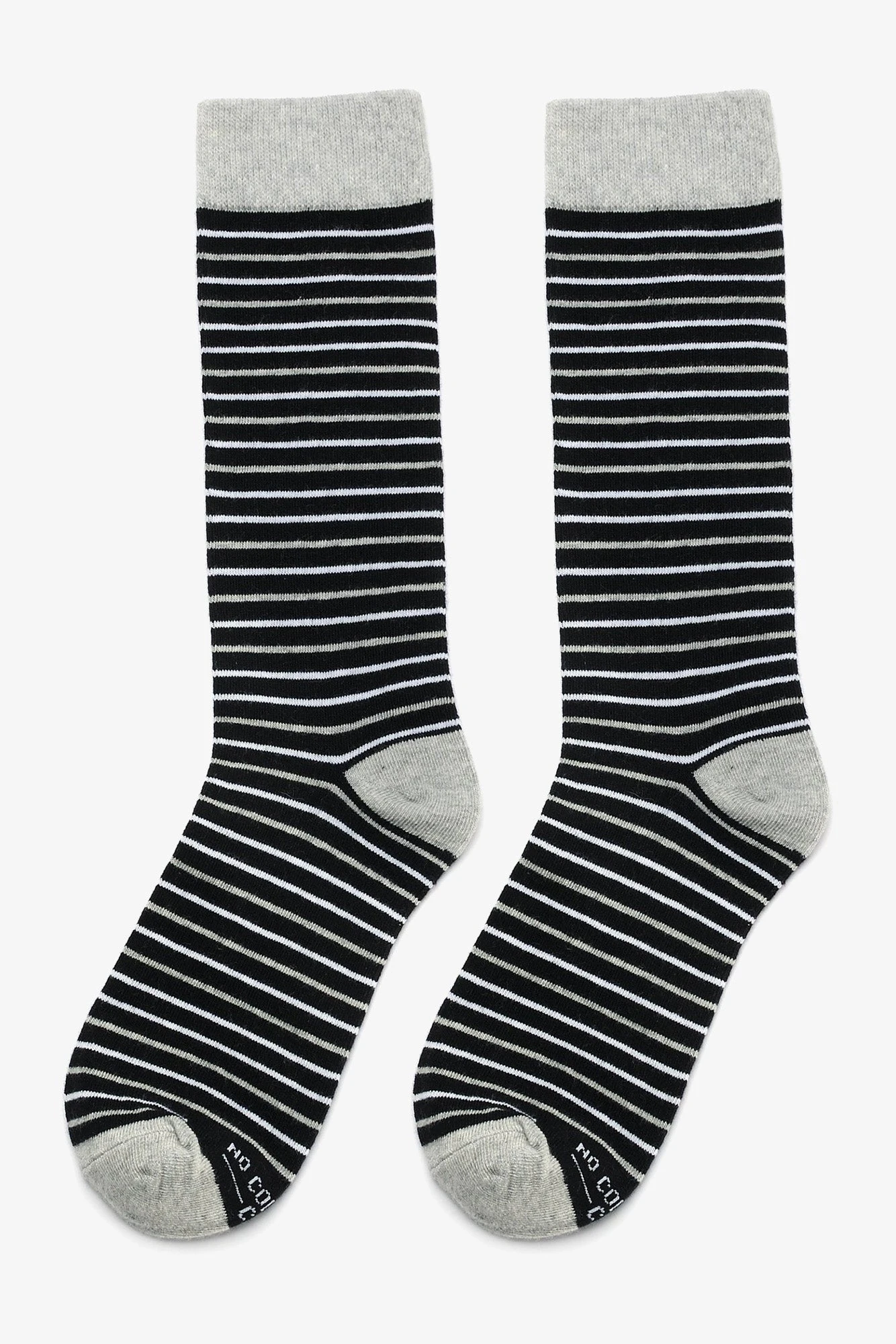 Striped Groomsmen Socks By No Cold Feet - Black 5 Striped Groomsmen Socks By No Cold Feet - Black - Image 3