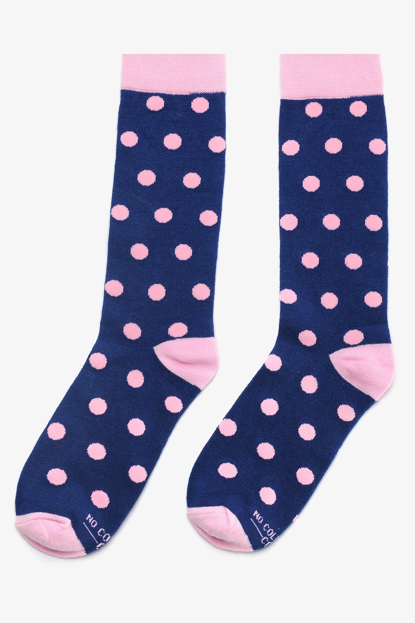 Polka Dot Groomsmen Socks By No Cold Feet - Navy 5 Polka Dot Groomsmen Socks By No Cold Feet - Navy - Image 3