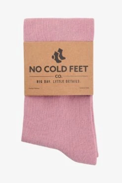 Solid Groomsmen Socks By No Cold Feet - Pink 7 Solid Groomsmen Socks By No Cold Feet - Pink -Wedding Dress Store BIRDY GREY NO COLD FEET SOCKS SOLID DUSTY ROSE 03