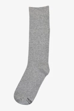Solid Groomsmen Socks By No Cold Feet - Heather Grey