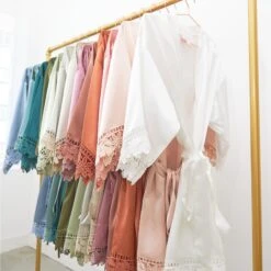 Claudine Lace Robe - White -Wedding Dress Store BIRDYGREY SILKROBES1073.CROPPED.RT 483b9be4 bf8e 4727 8bb0 3a168cb8aba2