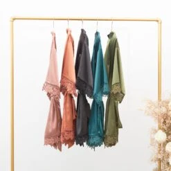 Claudine Lace Robe - Black -Wedding Dress Store BIRDYGREY SILKROBES1182.CROPPED.RT