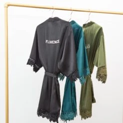 Claudine Lace Robe - Olive -Wedding Dress Store BIRDYGREY SILKROBES1195.CROPPED.RT f66ae15d 60d0 41ce b55a d54ad5bca230