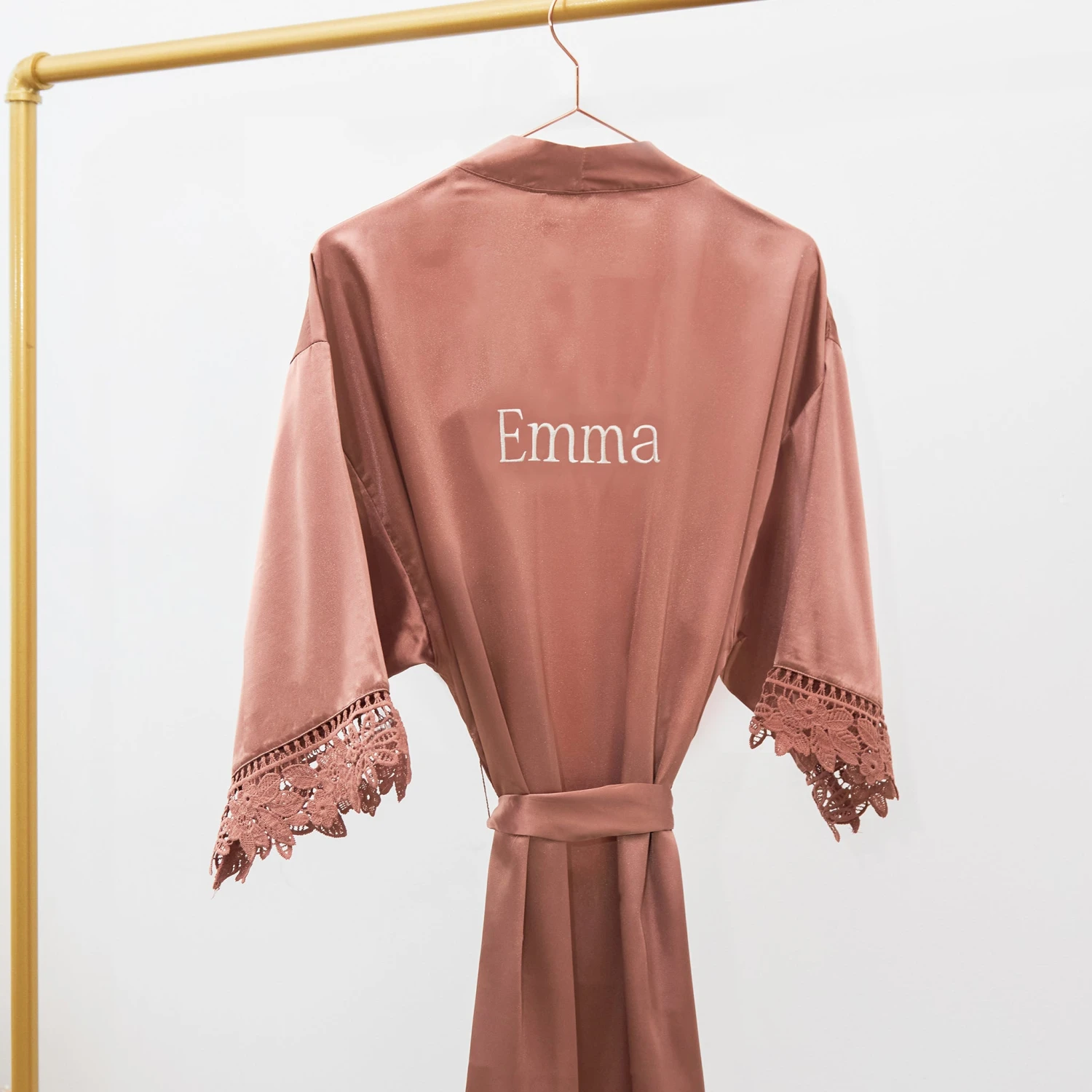 Claudine Lace Robe - Desert Rose 9 Claudine Lace Robe - Desert Rose - Image 7