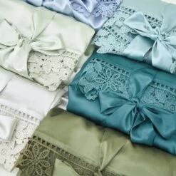 Claudine Lace Robe - Olive -Wedding Dress Store BIRDYGREY SILKROBES1496.CROPPED.RT 1f1460ba 2309 4012 970a 2630815133e8