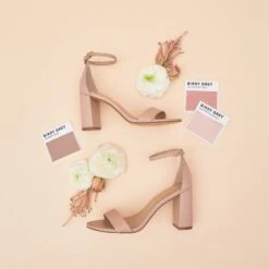 Mary High Chunky Heel - Nude Blush -Wedding Dress Store BIRDYGREY SHOEHERO0363.RT .CROPPED