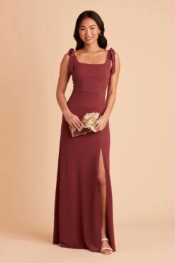 Alex Convertible Dress - Rosewood -Wedding Dress Store BIRDY GREY ALEX CONVERTIBLE BRIDESMAID DRESS ROSEWOOD 01