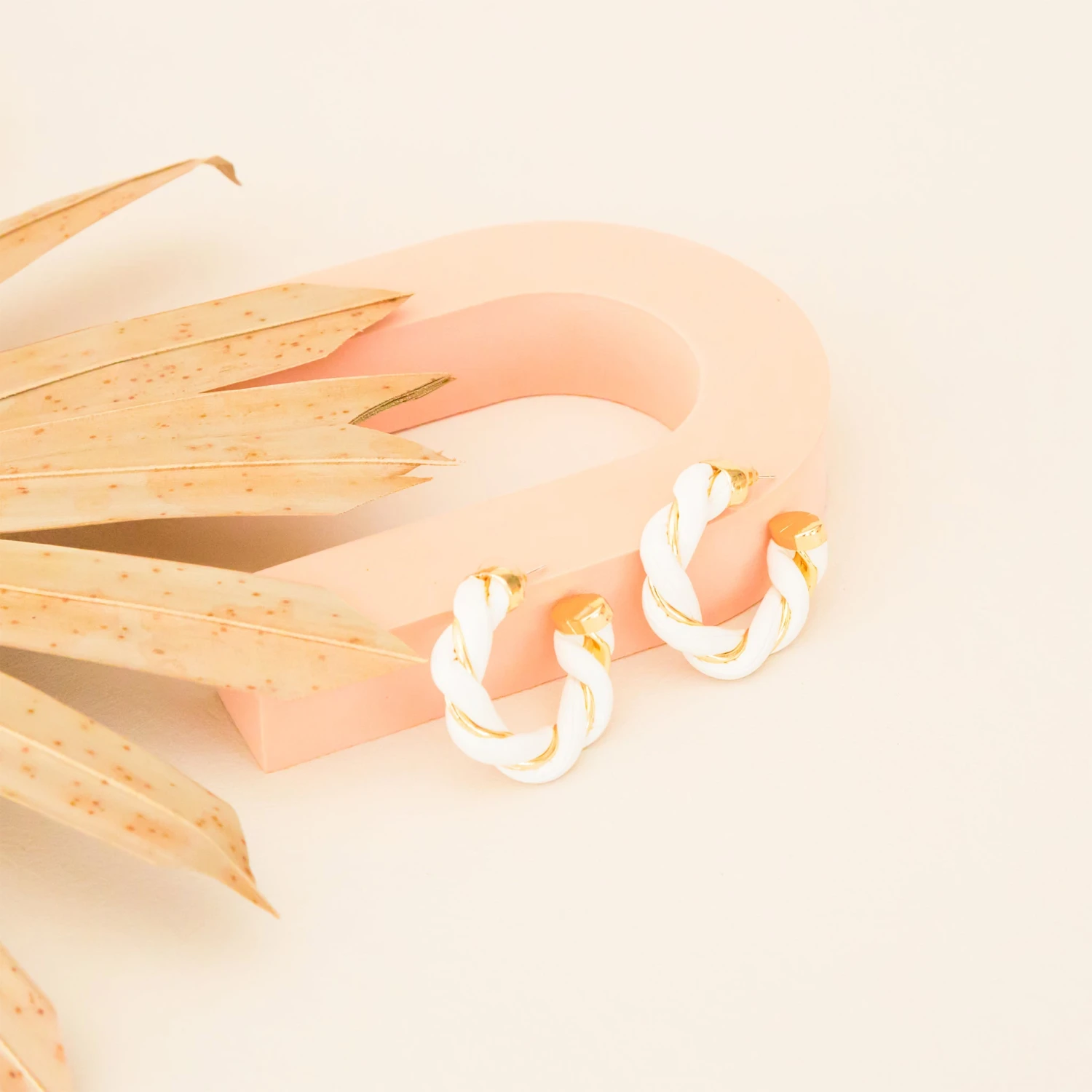 Braided Hoop Earrings 5 Braided Hoop Earrings - Image 3