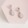Cambridge Teardrop Earrings -Wedding Dress Store BIRDY GREY CAMBRIDGE TEARDROP EARRINGS SILVER 01