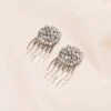 Capri Floating Crystal Hair Pins 2 Capri Floating Crystal Hair Pins -Wedding Dress Store BIRDY GREY CAPRI FLOATING CRYSTAL HAIR PINS SILVER 03