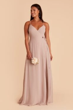Cindy Chiffon Dress - Taupe -Wedding Dress Store BIRDY GREY CINDY CONVERTIBLE BRIDESMAID DRESS TAUPE 05
