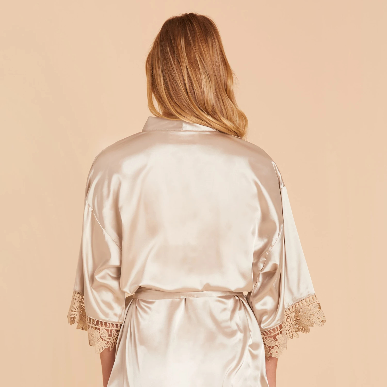 Claudine Lace Robe - Neutral Champagne 13 Claudine Lace Robe - Neutral Champagne - Image 11