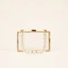 Clear Clutch With Clear Beads -Wedding Dress Store BIRDY GREY CLEAR BRIDAL CLUTCH WITH CLEAR BEEDS 01