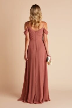 Devin Convertible Dress - Desert Rose -Wedding Dress Store BIRDY GREY DEVIN CONVERTIBLE SLIT BRIDESMAID DRESS DESERT ROSE 05