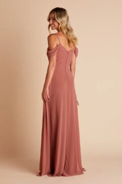 Devin Convertible Dress - Desert Rose -Wedding Dress Store BIRDY GREY DEVIN CONVERTIBLE SLIT BRIDESMAID DRESS DESERT ROSE 06
