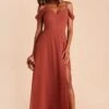 Devin Convertible Dress - Spice 1 Devin Convertible Dress - Spice -Wedding Dress Store BIRDY GREY DEVIN CONVERTIBLE SLIT BRIDESMAID DRESS SPICE 02