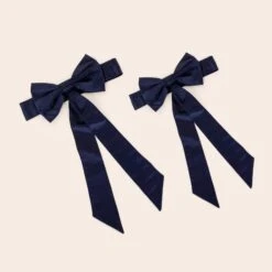 Liz Flower Girl Sash - Sheen Navy -Wedding Dress Store BIRDY GREY ELIZABETH FLOWER GIRL SASH NAVY 02