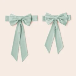 Liz Flower Girl Sash - Sheen Light Green -Wedding Dress Store BIRDY GREY ELIZABETH FLOWER GIRL SASH SAGE 04