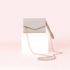 Envelope Clutch - Grey -Wedding Dress Store BIRDY GREY ENVELOPE BRIDESMAID CLUTCH GREY 03