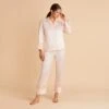 Feathered Pajama Set - Blush -Wedding Dress Store BIRDY GREY FEATHERED PJ SET BLUSH 01
