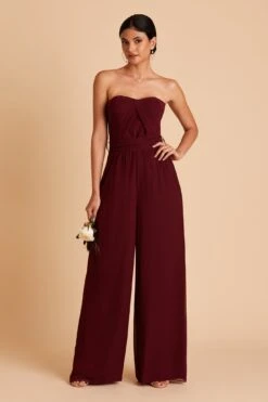 Gigi Convertible Jumpsuit - Cabernet 24 Gigi Convertible Jumpsuit - Cabernet -Wedding Dress Store BIRDY GREY GIGI CONVERTIBLE BRIDESMAID JUMPSUIT CABERNET 02