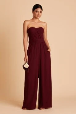 Gigi Convertible Jumpsuit - Cabernet 25 Gigi Convertible Jumpsuit - Cabernet -Wedding Dress Store BIRDY GREY GIGI CONVERTIBLE BRIDESMAID JUMPSUIT CABERNET 04