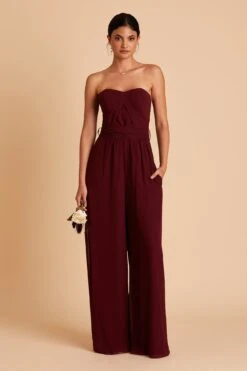 Gigi Convertible Jumpsuit - Cabernet 26 Gigi Convertible Jumpsuit - Cabernet -Wedding Dress Store BIRDY GREY GIGI CONVERTIBLE BRIDESMAID JUMPSUIT CABERNET 05