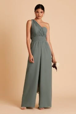Gigi Convertible Jumpsuit - Sea Glass -Wedding Dress Store BIRDY GREY GIGI CONVERTIBLE BRIDESMAID JUMPSUIT SEA GLASS 07 f751fa57 c5ab 4d2c a41e 73849b632357