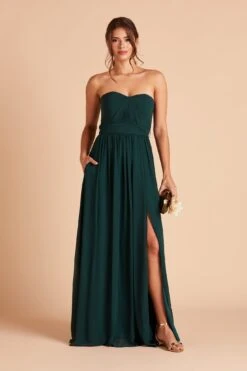 Grace Convertible Dress - Emerald 28 Grace Convertible Dress - Emerald -Wedding Dress Store BIRDY GREY GRACE CONVERTIBLE SLIT BRIDESMAID DRESS EMERALD 04