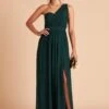 Grace Convertible Dress - Emerald -Wedding Dress Store BIRDY GREY GRACE CONVERTIBLE SLIT BRIDESMAID DRESS EMERALD 06