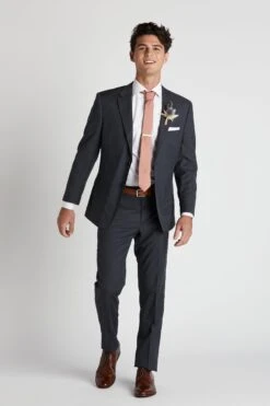 Simon Necktie - Desert Rose -Wedding Dress Store BIRDY GREY GROOMSMAN DESERT ROSE SIMON NECKTIE 03