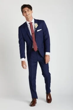 Simon Necktie - Rosewood -Wedding Dress Store BIRDY GREY GROOMSMAN ROSEWOOD SIMON NECKTIE 03