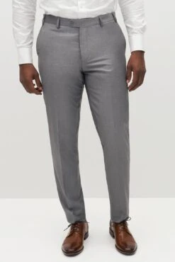 Textured Gray Suit Pants By SuitShop
