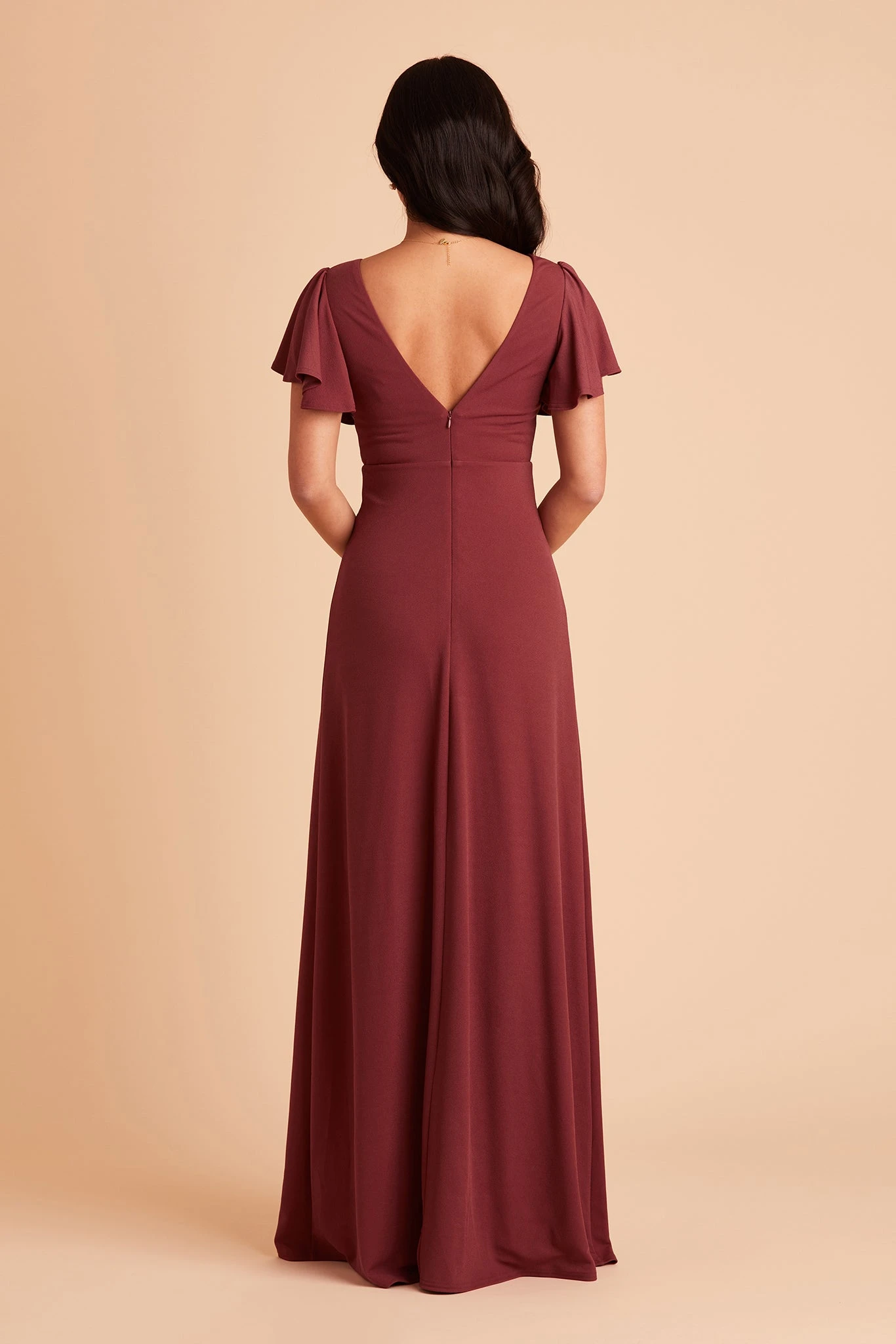 Hannah Crepe Dress - Rosewood 9 Hannah Crepe Dress - Rosewood - Image 7
