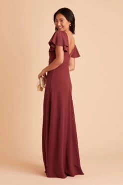 Hannah Crepe Dress - Rosewood 19 Hannah Crepe Dress - Rosewood -Wedding Dress Store BIRDY GREY HANNAH BRIDESMAID DRESS ROSEWOOD 06