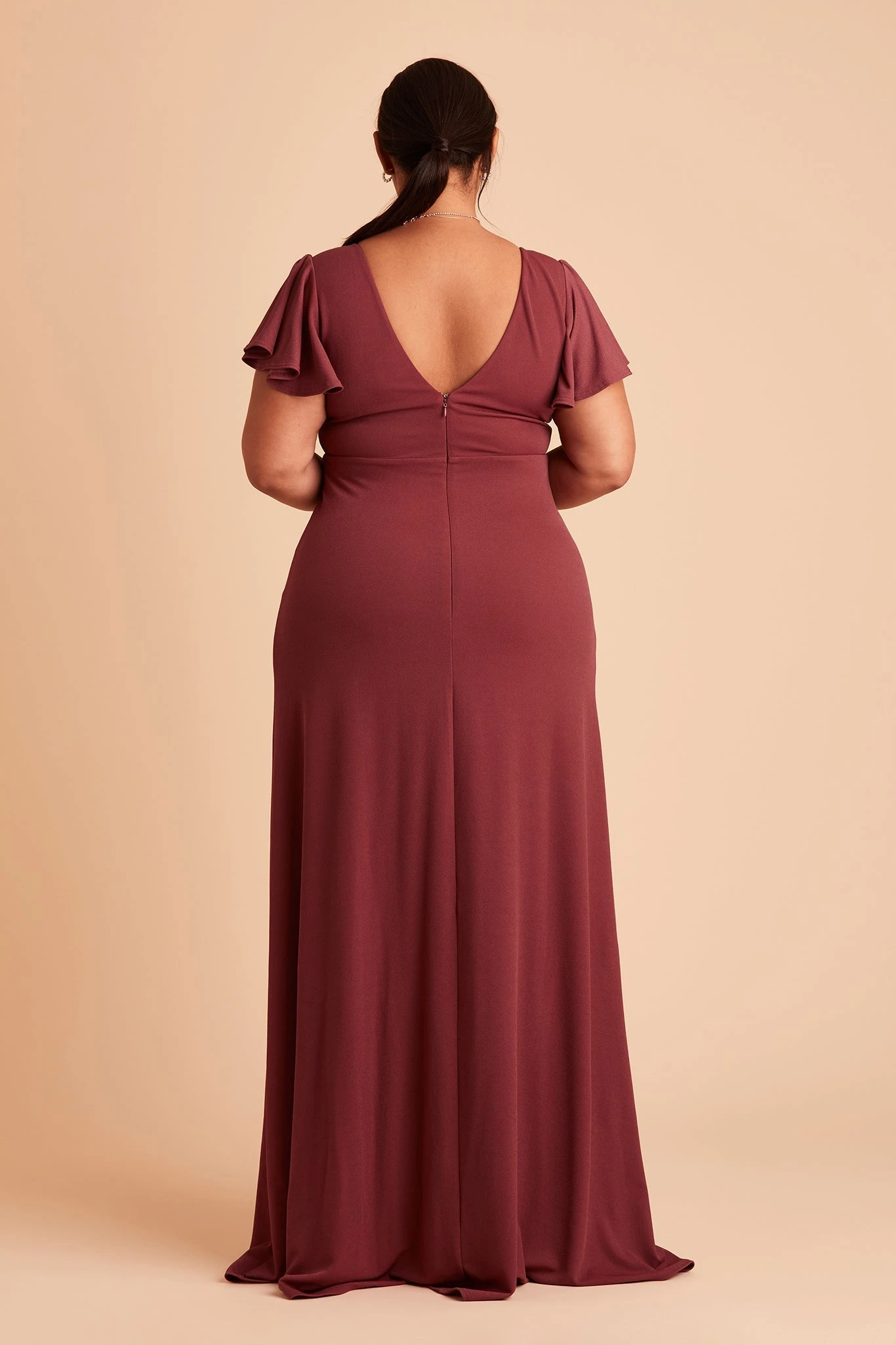 Hannah Crepe Dress - Rosewood 14 Hannah Crepe Dress - Rosewood - Image 12